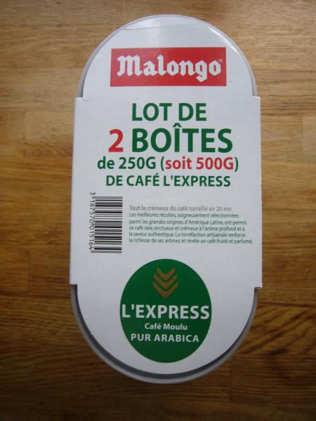 Malongo - Lexpress moulu 2x250g - top
